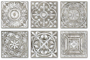 Вставка Сонет серый 4,7x4,7x0,8