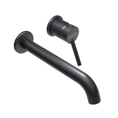 Смеситель для раковины XPRO настенный с внутренней частью, матовый черный