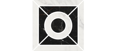 Декор Фрагонар наборный белый 9,9x9,9x0,9