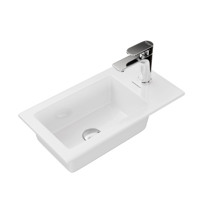 Раковина LATO встраиваемая сверху 50, белая глянцевая Раковина LATO встраиваемая сверху 50, белая глянцевая