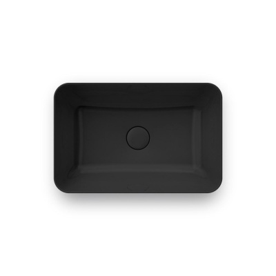 Раковина PLAZA накладная 55, черная матовая