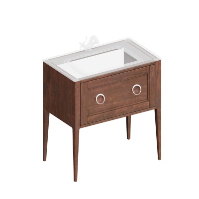 Тумба PLAZA Classic напольная с ящиком 80, орех Тумба PLAZA Classic напольная с ящиком 80, орех