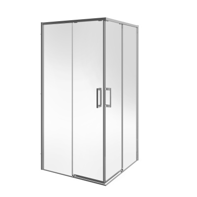 Душевой уголок LINDO раздвижной с функцией soft close, квадратный , 100х100х195, матовый черный Душевой уголок LINDO раздвижной с функцией soft close, квадратный , 100х100х195, матовый черный