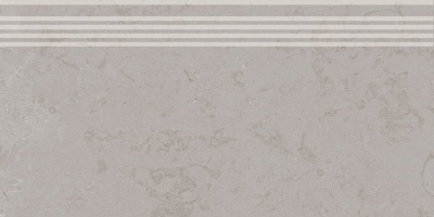 Ступень Про Лаймстоун серый натуральный обрезной 30x60x0,9