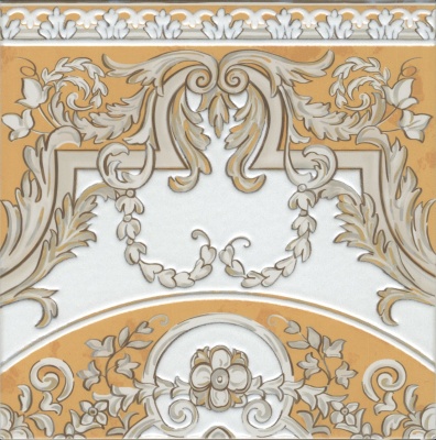 Декор Алмаш продолжение угла жёлтый 30x30x0,8