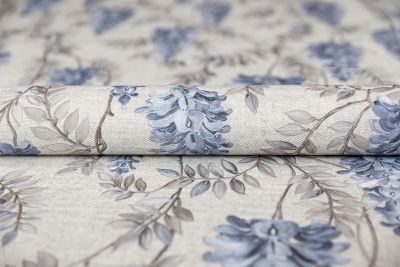 Обои виниловые Эдем мотив, серый, синий