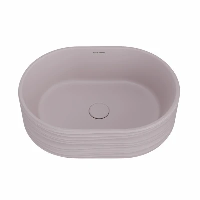 Раковина ARTBASIN Sabbia накладная 50, мальва матовая