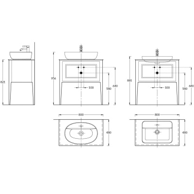 Тумба PLAZA Classic напольная с ящиками 80, белая матовая Тумба PLAZA Classic напольная с ящиками 80, белая матовая
