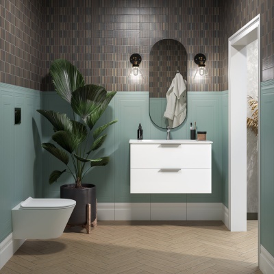 Раковина PIANO подвесная/мебельная 85, белая глянцевая Раковина PIANO подвесная/мебельная 85, белая глянцевая