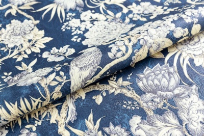 Обои виниловые Азулежу мотив, синий