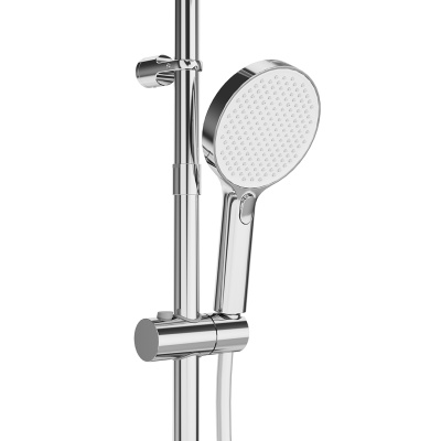 Душевая колонна FONTE на 3 потока с поворотным изливом и механическим смесителем, хром Душевая колонна FONTE на 3 потока с поворотным изливом и механическим смесителем, хром