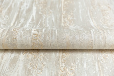 Обои виниловые Виньетки мотив, серо-желтый