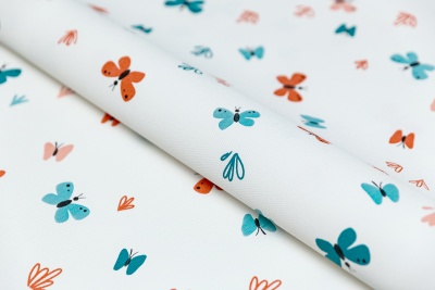 Обои виниловые на флизелиновой основе Уик-энд мотив, оранжево-синий бабочки Обои виниловые на флизелиновой основе Уик-энд мотив, оранжево-синий бабочки