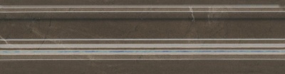 Керамический бордюр 20x5x1,9 Багет Эль-Реаль коричневый глянцевый