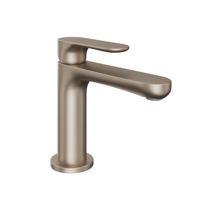 Смеситель для раковины OLE однорычажный без донного клапана 3/8, золотой атласный