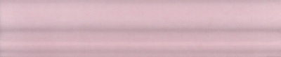 Бордюр Багет Мурано розовый глянцевый 15x3x1,6