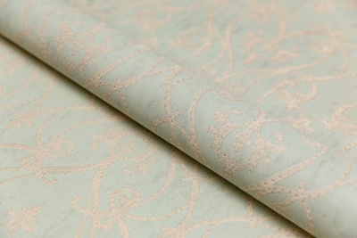 Обои виниловые на флизелиновой основе Дамаск мотив, зелёный