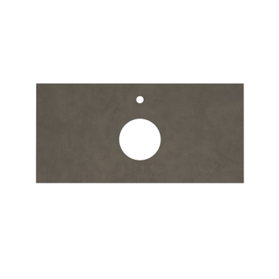 Столешница из керамогранита для накладных раковин, Про Чементо 100, коричневый темный натуральный Столешница из керамогранита для накладных раковин, Про Чементо 100, коричневый темный натуральный