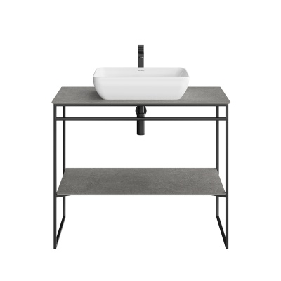 Металлическая структура PLAZA Next напольная 100, черная матовая