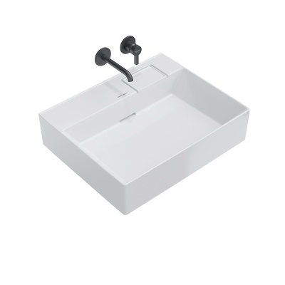 Раковина LOGICA мебельная без отверстий 60, белая глянцевая