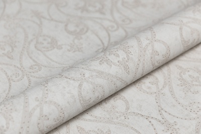 Обои виниловые на флизелиновой основе Дамаск мотив, бежево-серый