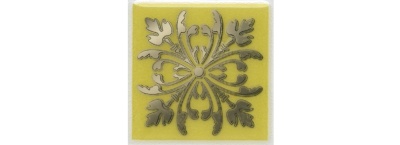 Вставка Клемансо оливковый глянцевый 4,9x4,9x0,69