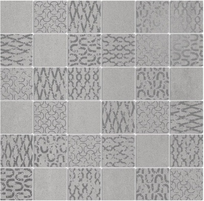 Декор Про Дабл серый мозаичный 30x30x0,9