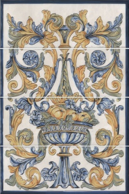 Панно Площадь Испании глянцевый (из 4 ч. разм. 15х40) 60х40x0,8