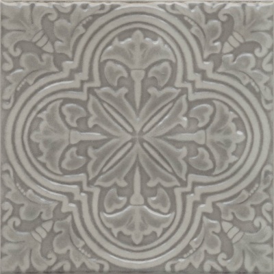 Декор Фес серый глянцевый 15x15x0,77 Декор Фес серый глянцевый 15x15x0,77