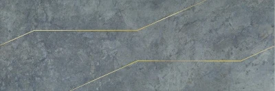Декор Эвора синий светлый глянцевый обрезной 30x89,5x0,9