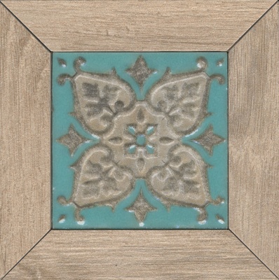 Вставка Меранти пепельный светлый мозаичный 13x13x1,1