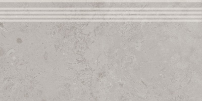 Ступень Про Лаймстоун серый натуральный обрезной 30x60x0,9