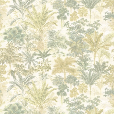 Обои виниловые Оазис мотив, зелёный
