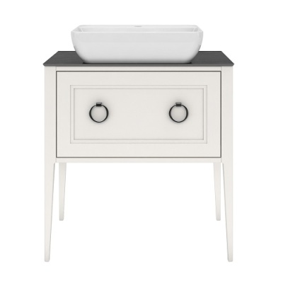 Тумба PLAZA Classic напольная с ящиками 80, белая матовая Тумба PLAZA Classic напольная с ящиками 80, белая матовая