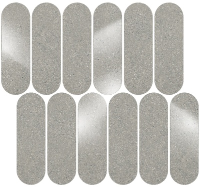 Декор Джиминьяно наборный серый матовый 30x32x0,9