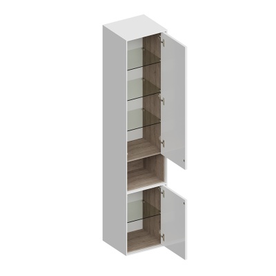 Пенал PLAZA Modern подвесной 170, белый глянцевый Пенал PLAZA Modern подвесной 170, белый глянцевый