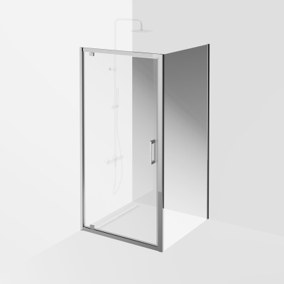 Душевая дверь VETRO, распашная, 100х195, хром Душевая дверь VETRO, распашная, 100х195, хром