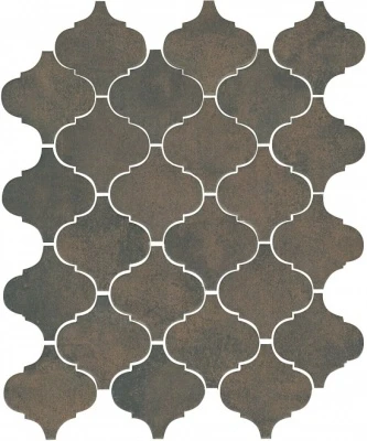 Арабески котто коричневый матовый 26x30x0,7