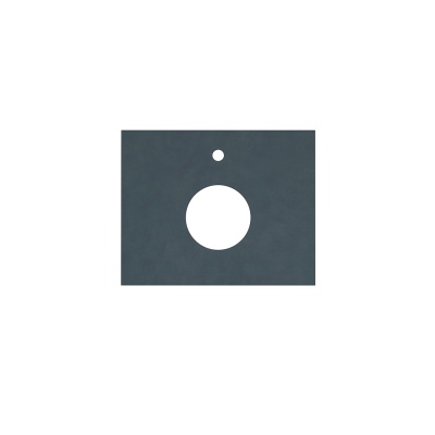 Столешница из керамогранита для накладных раковин, Про Чементо 60, синий темный натуральный Столешница из керамогранита для накладных раковин, Про Чементо 60, синий темный натуральный