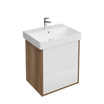 Тумба PRO подвесная 2 ящика 55, вяз