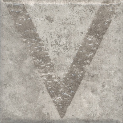 Декор Спартель 1 серый матовый 9,8x9,8x0,7