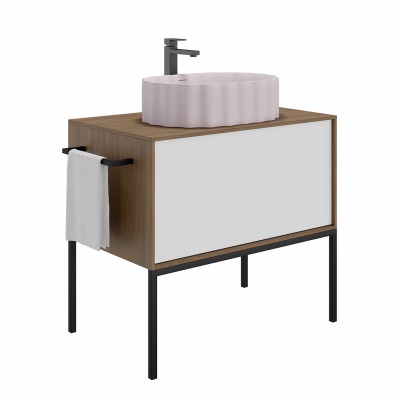 Раковина ARTBASIN Conchiglia накладная 50, мальва матовая