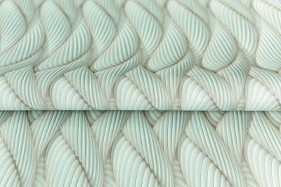 Обои виниловые Трессаж мотив, зеленый