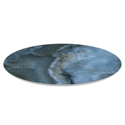 Круглая полка CONO из керамогранита Ониче, синяя (спец. изделие декоративное)