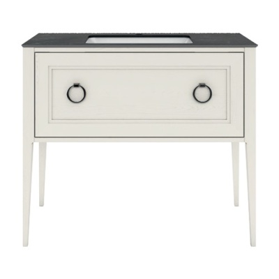 Тумба PLAZA Classic напольная с ящиком 100, белая матовая Тумба PLAZA Classic напольная с ящиком 100, белая матовая