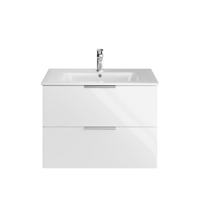 Тумба PIANO подвесная с ящиками 75, белая глянцевая Тумба PIANO подвесная с ящиками 75, белая глянцевая