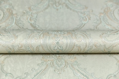 Обои виниловые на флизелиновой основе Ориент мотив, зелёный