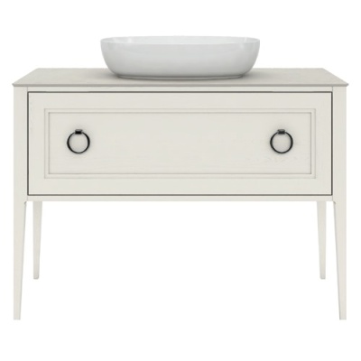 Тумба PLAZA Classic напольная с ящиками 120, белая матовая Тумба PLAZA Classic напольная с ящиками 120, белая матовая