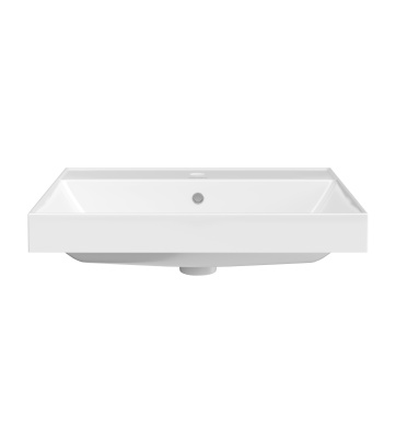 Раковина CUBO подвесная\мебельная 60, белая глянцевая Раковина CUBO подвесная\мебельная 60, белая глянцевая